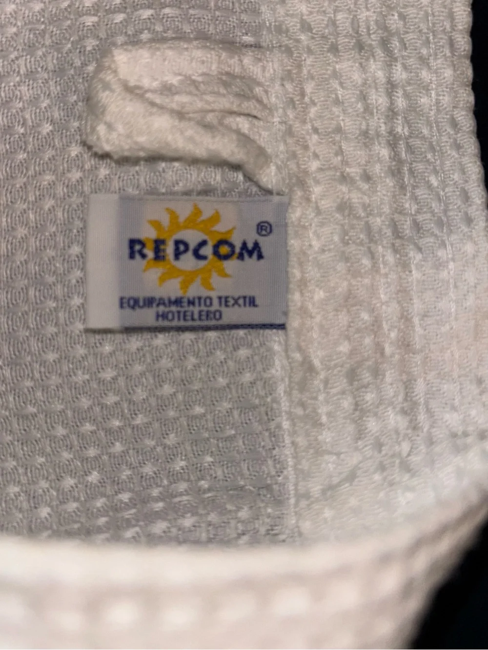 Resort Spa Robe -  Waffle Knit with Front Pockets - Picture 3 of 5